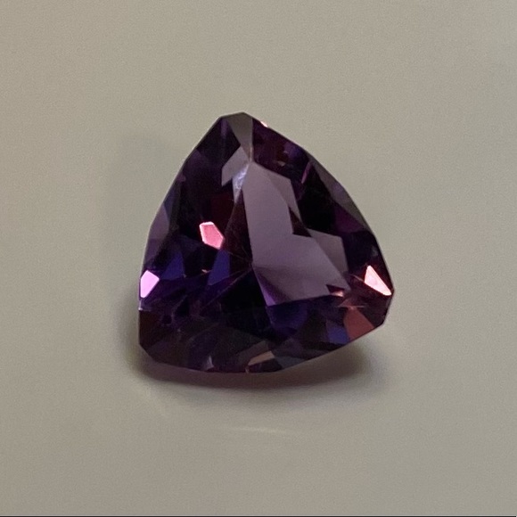 Approximately 8.6 x 9.6 mm Trillin Amethyst Gemstone